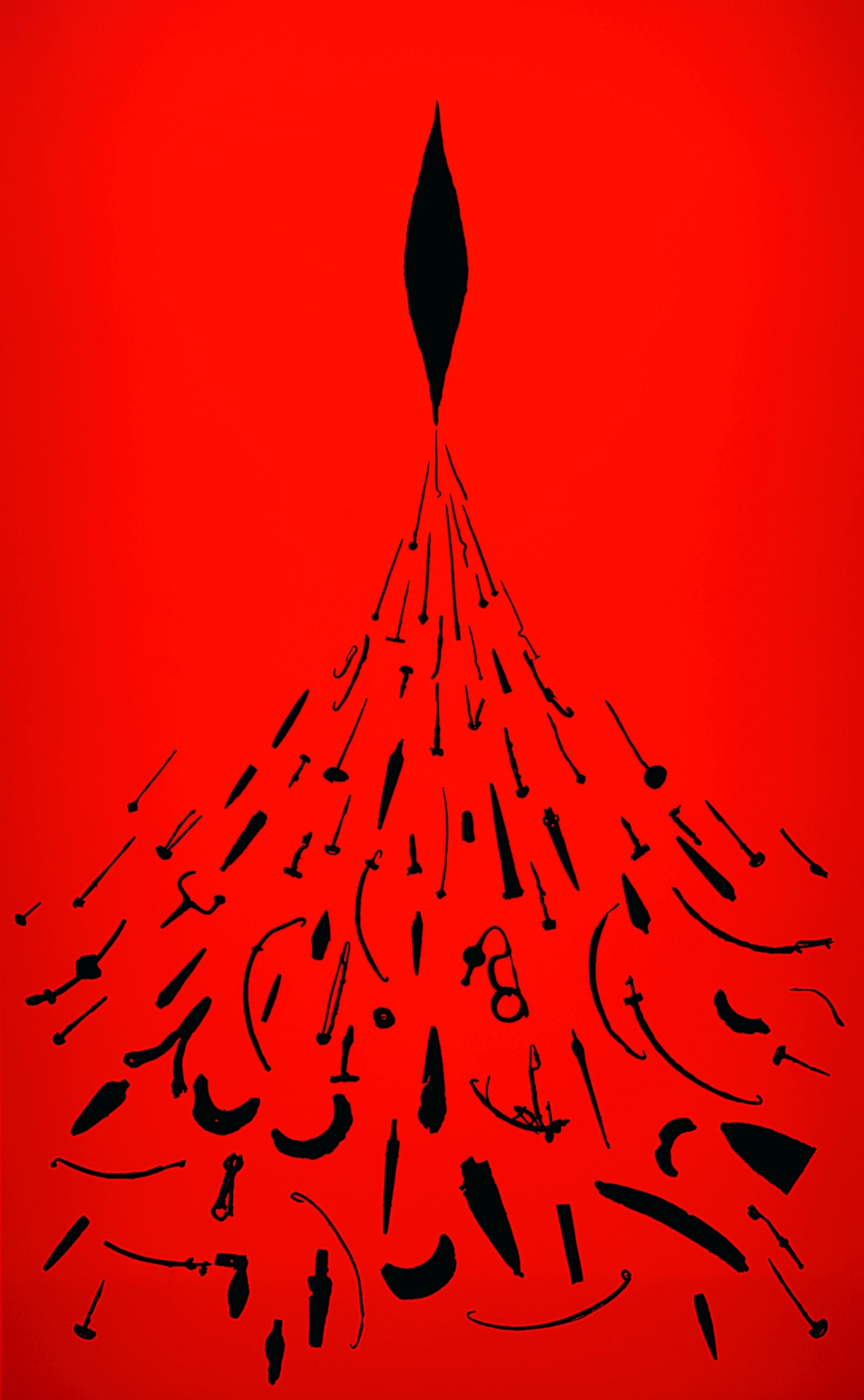 Aus den spitzen Enden dieser Eisenbarren wurde das Material für die Weiterverarbeitung gewonnen. © Landesamt für Denkmalpflege und Archäologie Sachsen-Anhalt, Juraj Lipták.